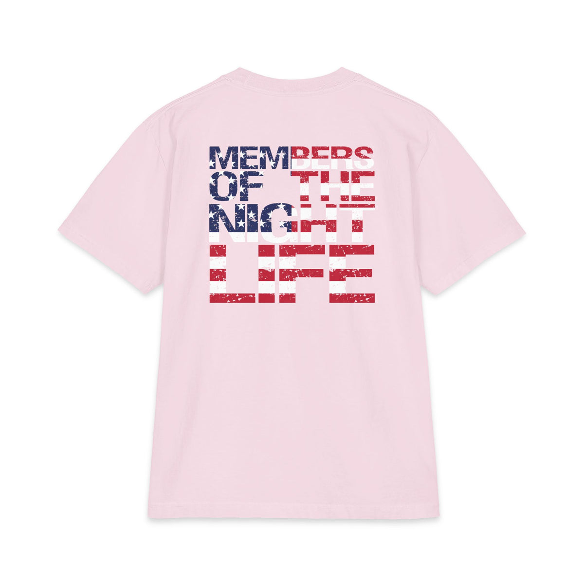 Members of the Night Life American Flag Graphic Tee