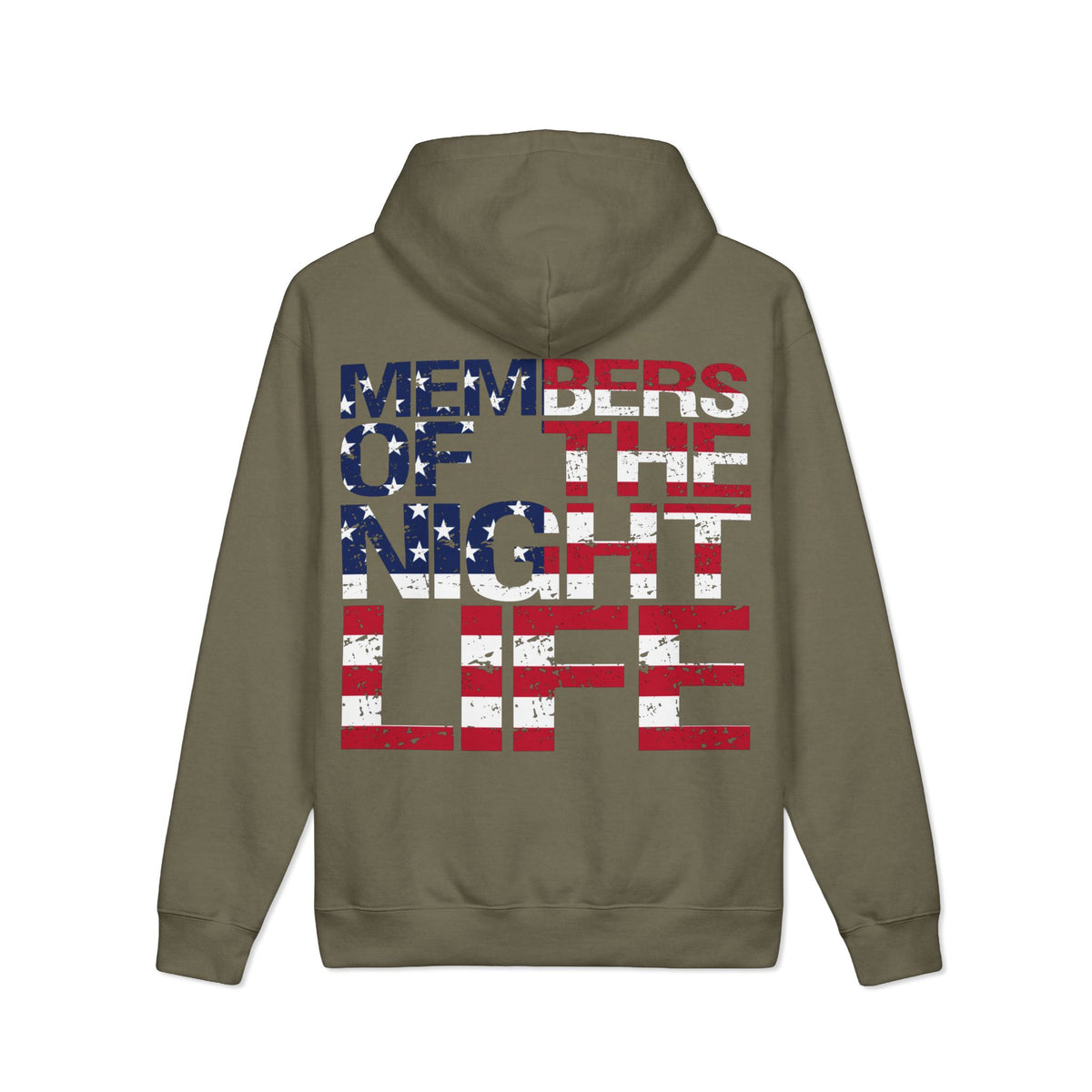 Members of the Night Life American Flag Heavyweight Hoodie