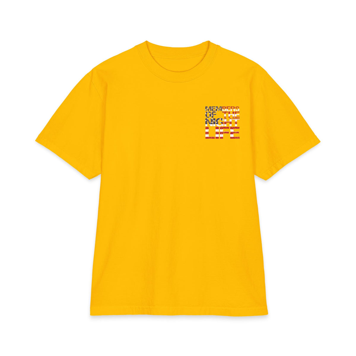 Members of the Night Life American Flag Graphic Tee
