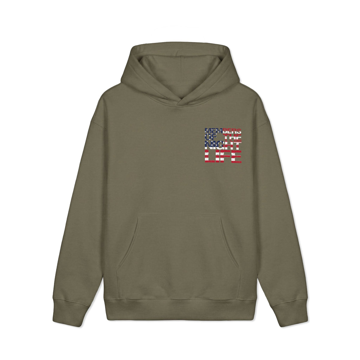 Members of the Night Life American Flag Heavyweight Hoodie