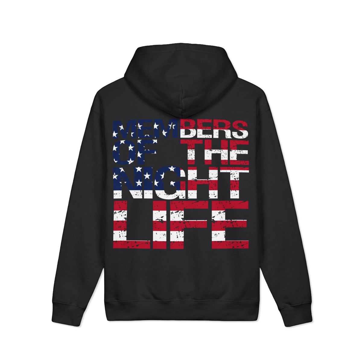 Members of the Night Life American Flag Heavyweight Hoodie
