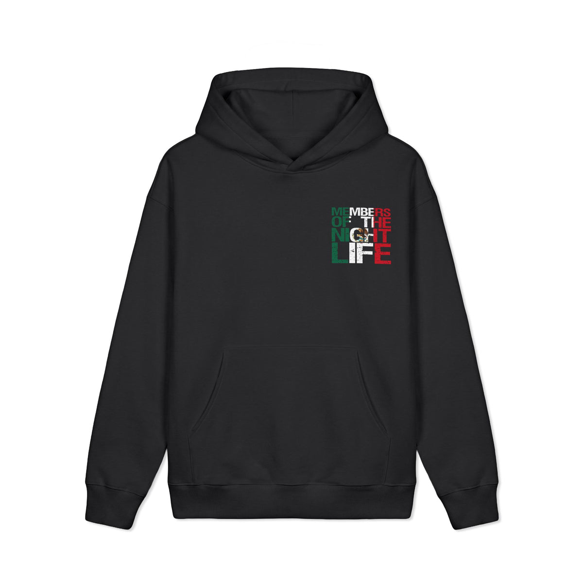 Members of the Night Life Mexican Flag Heavyweight Hoodie