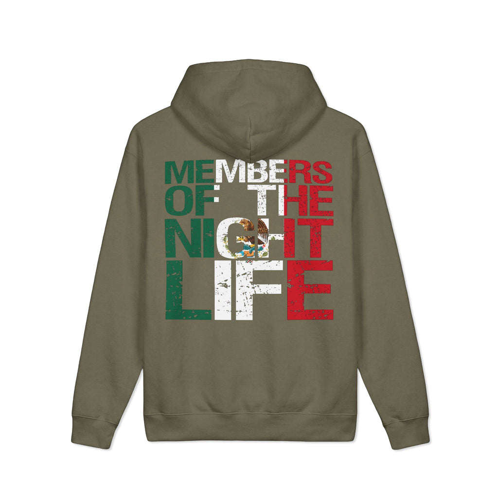Members of the Night Life Mexican Flag Heavyweight Hoodie