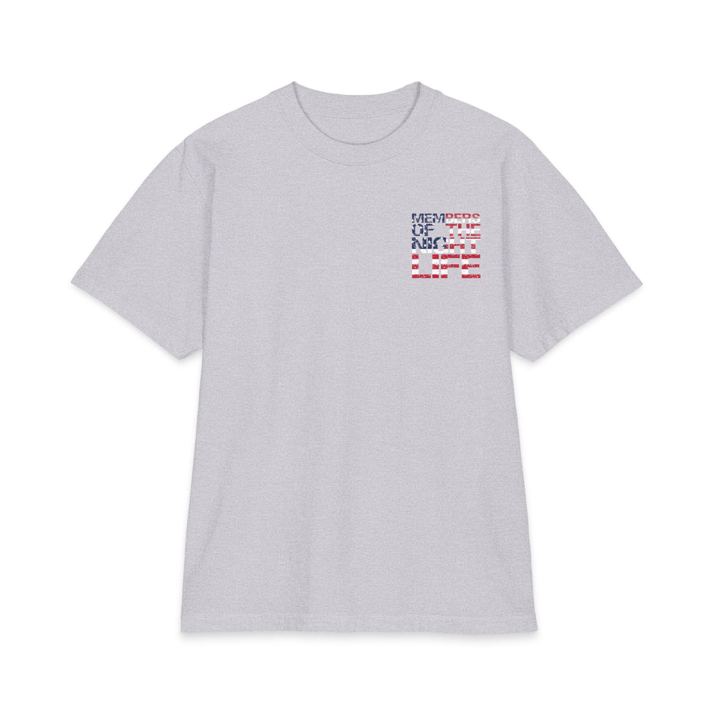 Members of the Night Life American Flag Graphic Tee