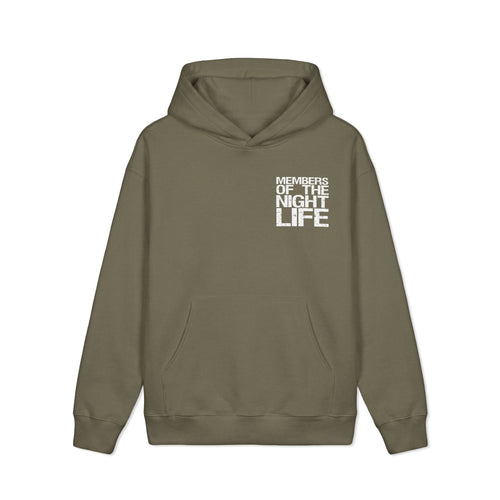 Members of the Night Life Signature Heavyweight Hoodie