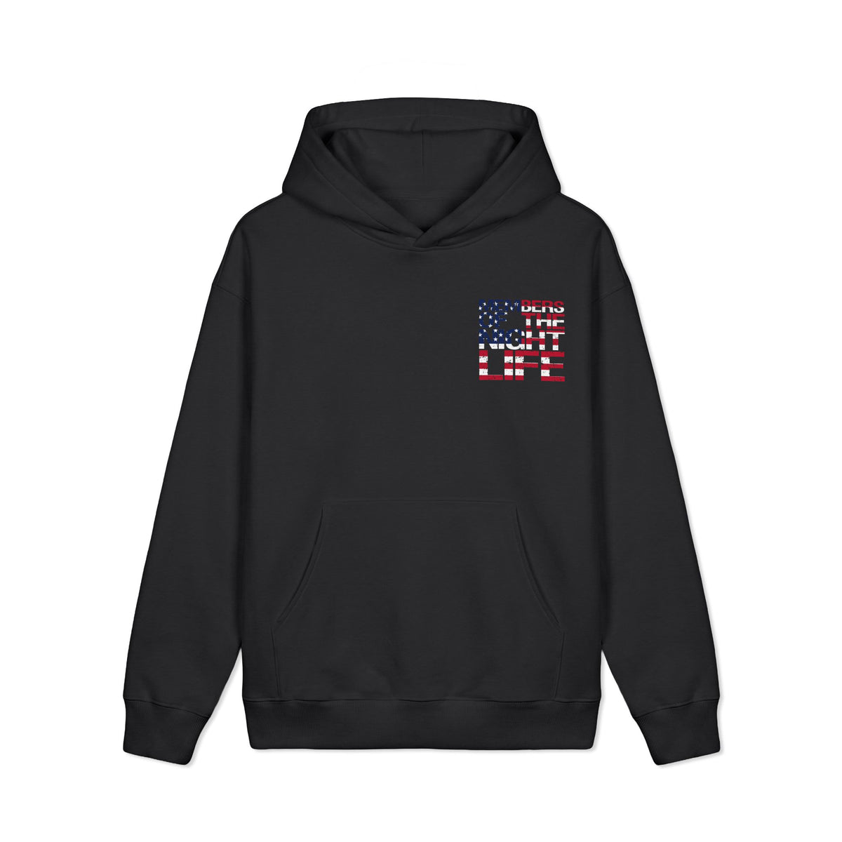 Members of the Night Life American Flag Heavyweight Hoodie