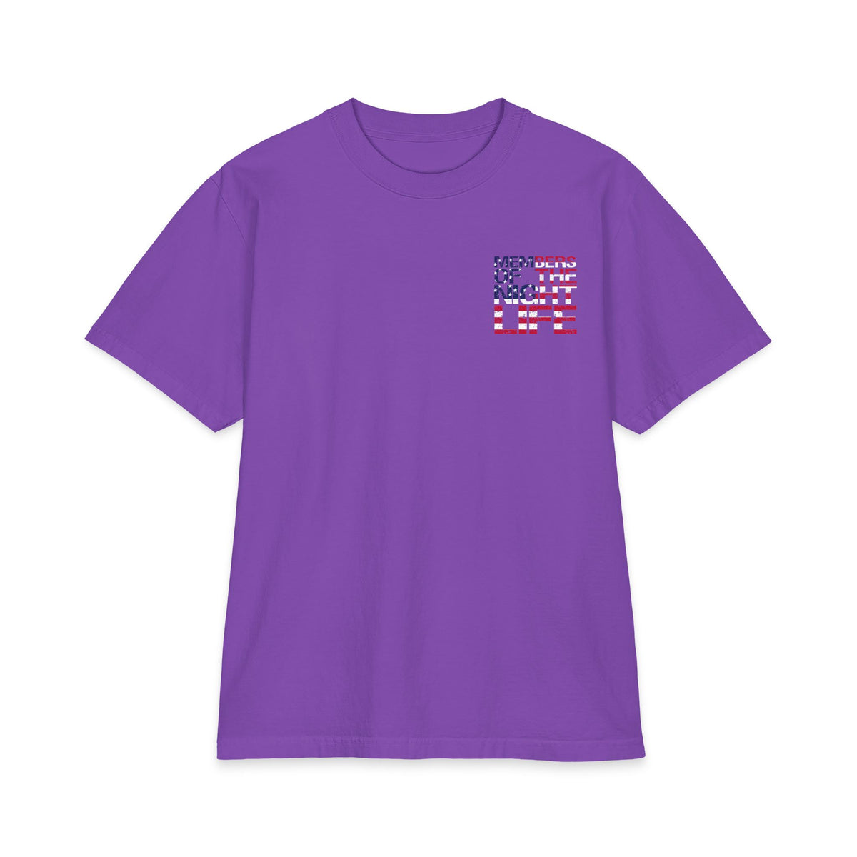 Members of the Night Life American Flag Graphic Tee