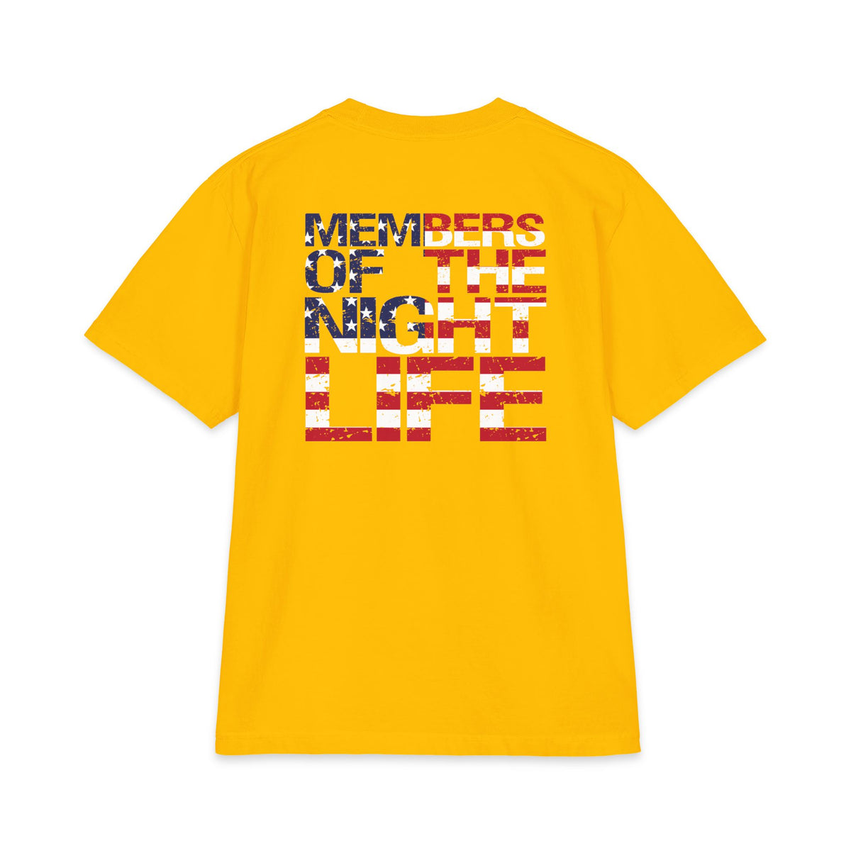 Members of the Night Life American Flag Graphic Tee