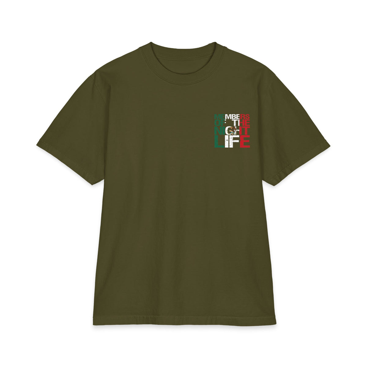 Members of the Nightlife — Mexican Flag Graphic Tee