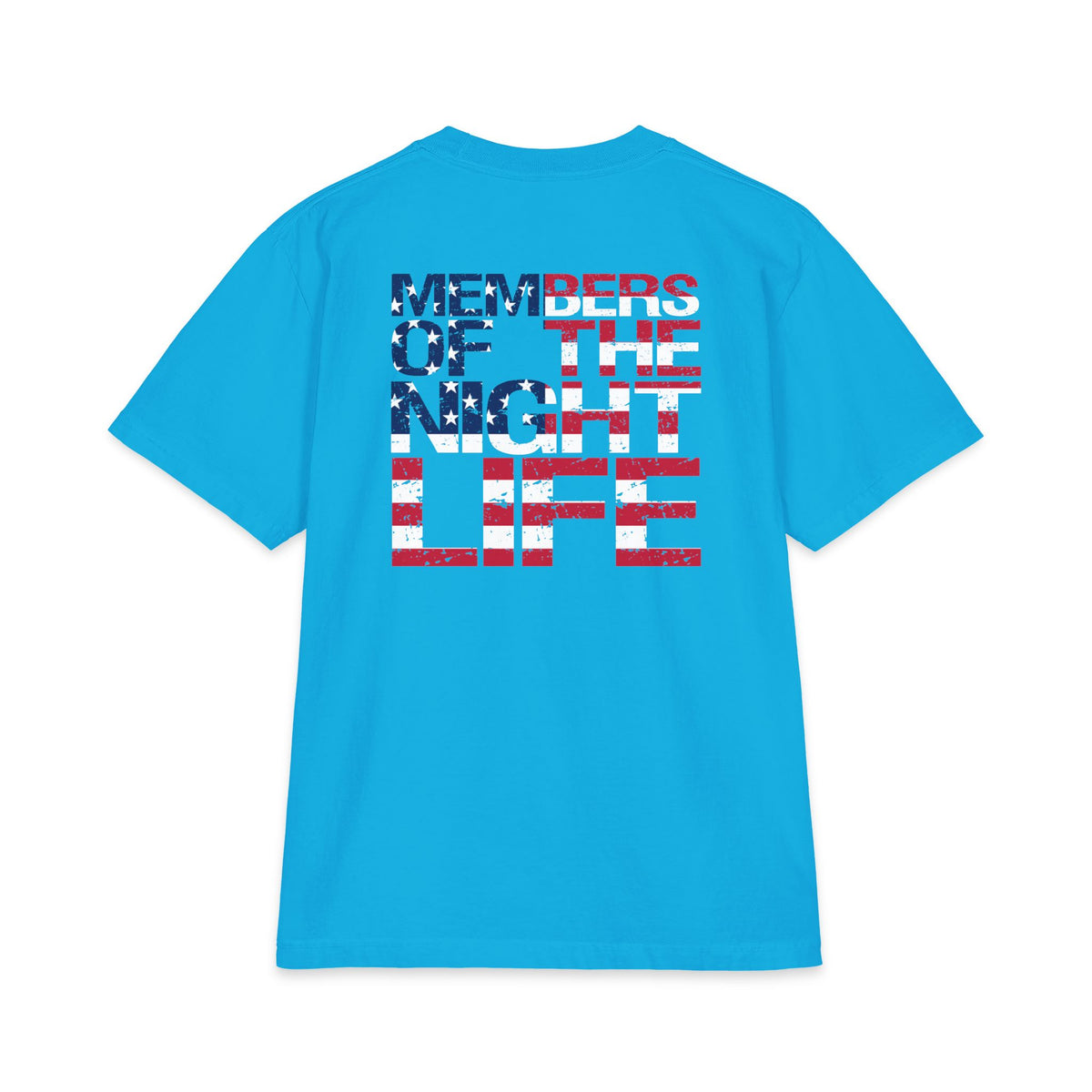 Members of the Night Life American Flag Graphic Tee
