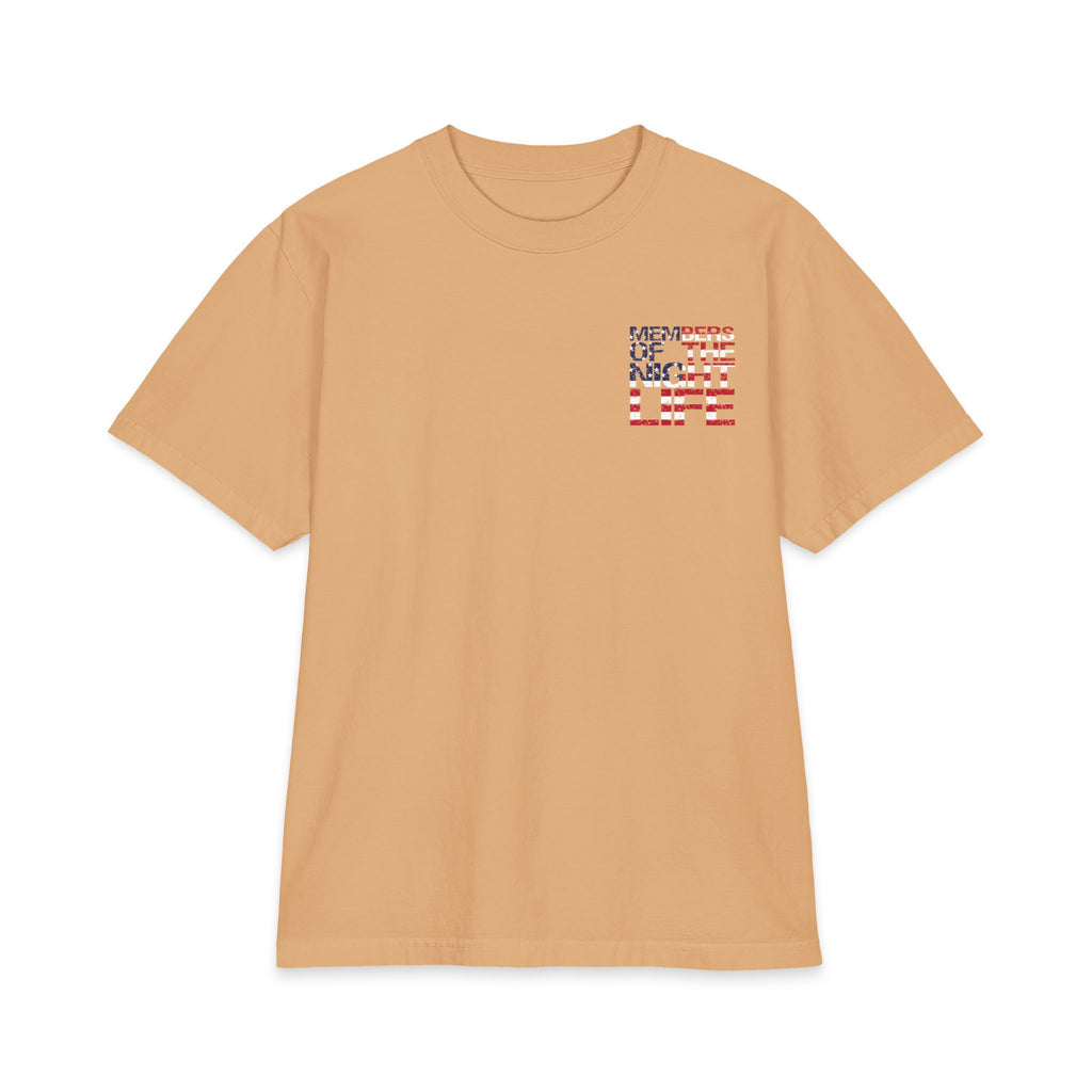 Members of the Night Life American Flag Graphic Tee